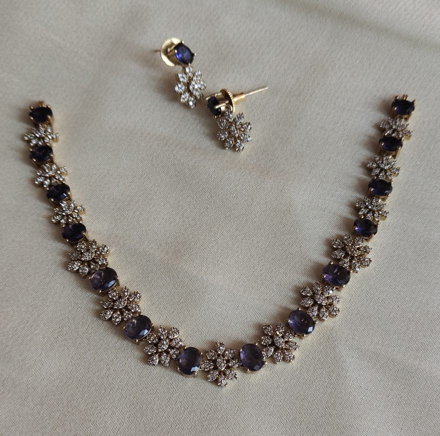 PURPLE neklace set