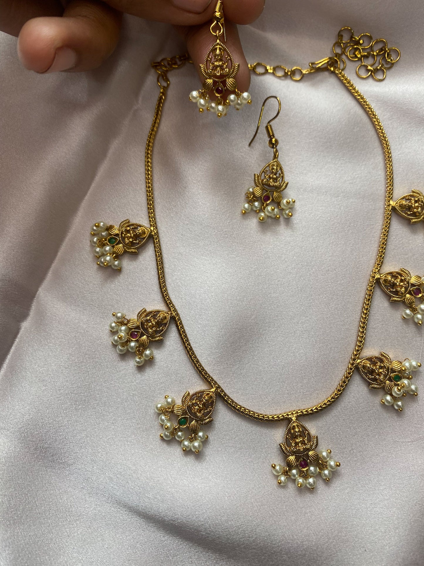 Lakshmi pendant necklace