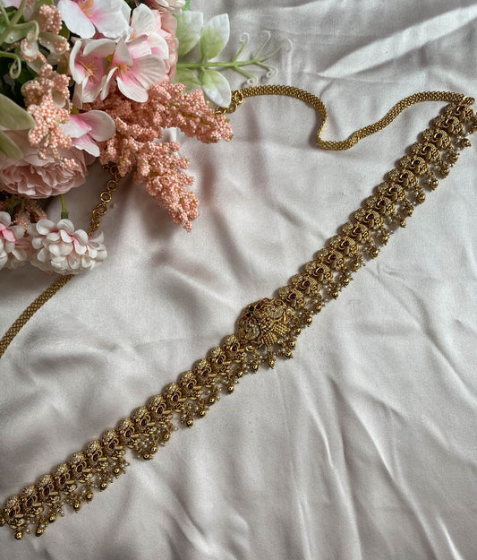 AD peacock Matt Lakshmi belt